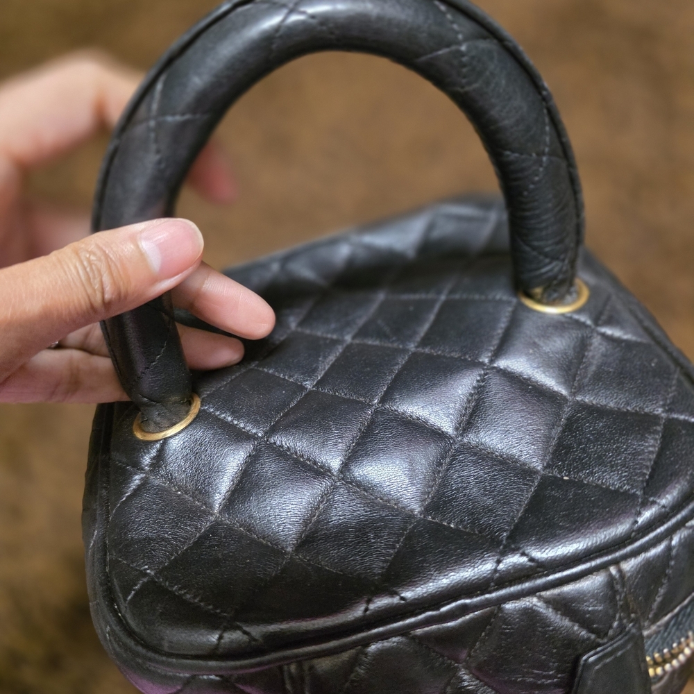 Chanel Black Quilted Mini Bag with Gold Accents - Picture 9 of 14